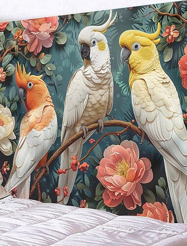 Tropischer Wald Leopard Wandteppich Wanddekoration großer Wandteppich Wanddeko Fotokulisse Decke Vorhang Home Schlafzimmer Wohnzimmer Dekoration