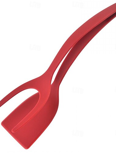 2 σε 1 πολυλειτουργικά αξεσουάρ κουζίνας σετ gadget κουζίνας ομελέτα σπάτουλα κουζίνας σπάτουλα σιλικόνης για τοστ τηγανίτα αυγό τσιμπίδα αυγοκόκινα αξεσουάρ μαγειρικής κουζίνας