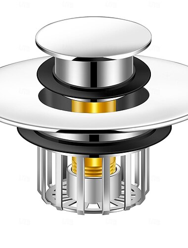 Bouchon de baignoire attrape-cheveux pour drain de douche, bouchon de baignoire escamotable avec crépine, bouchon de vidange de salle de bain, protecteur de vidange pour trou de vidange de baignoire