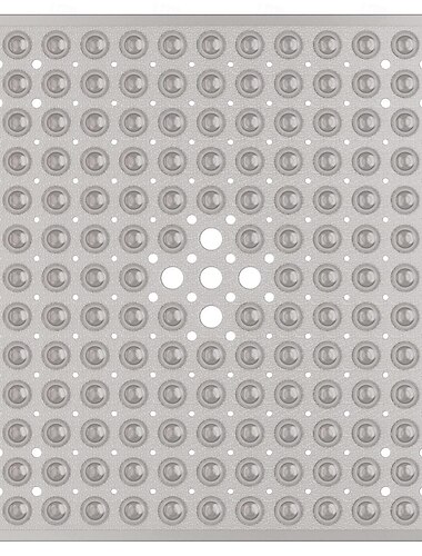 tappetini doccia con foro di scarico - tappetino vasca antiscivolo, antimuffa, ad asciugatura rapida, comodo e sicuro per bambini e anziani