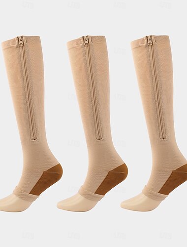 3 pár Kompressziós zoknik Műanyag Anti-Friction