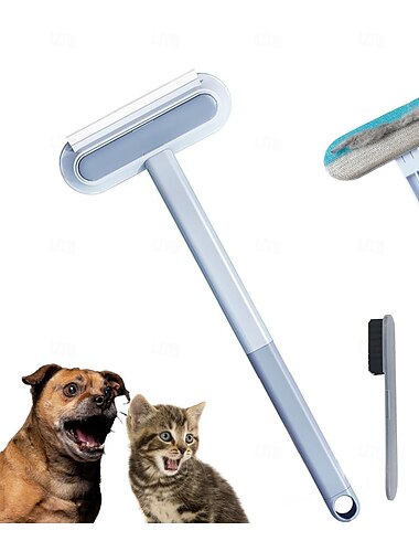 spazzola per la pulizia dei peli di animali domestici con spatola, solleva pelucchi piggycat, levapelucchi per divano, strumento per rimuovere i peli di animali domestici, spazzola rimuovi pelucchi