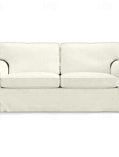 Husa pentru canapea de 2 locuri 100% bumbac husa de tip loveseat material moale și respirabil pentru confort maxim
