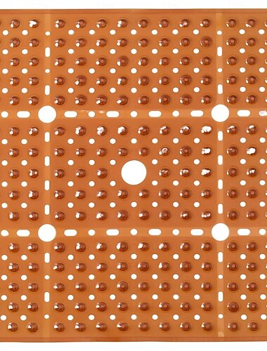 tappetini doccia tappetino doccia in gomma con foro di scarico - tappetino vasca antiscivolo per bagno, antimuffa, ad asciugatura rapida, comodo e sicuro per bambini e anziani