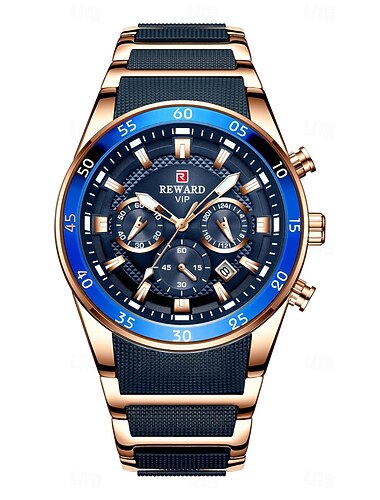 Relógio de Quartzo Masculino Moda Esportiva Casual Calendário Luminoso Cronógrafo Impermeável Relógio em Aço Gel de Silicone