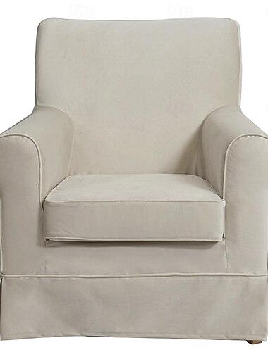 Fløyelslenestol sofa trekk ensfarget quiltet fløyel trekk