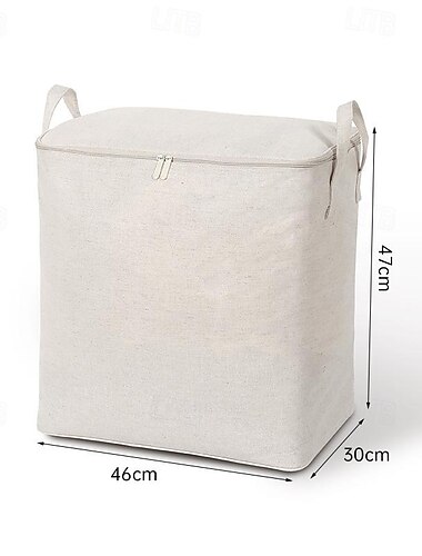 katoenen linnen opbergtas kledingopslag vouwen grote capaciteit bagageverpakkingstas huishoudelijke quilt opbergtas