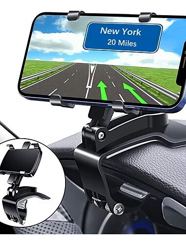Handyhalterung fürs Auto, um 360 Grad drehbar, Upgrade-Clip für Armaturenbrett-Handyhalterung, fällt nie herunter, Handyhalterung fürs Auto