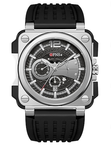 Reloj de hombre Quartz Reloj de pulsera casual de moda calendario impermeable decoración TPU Reloj