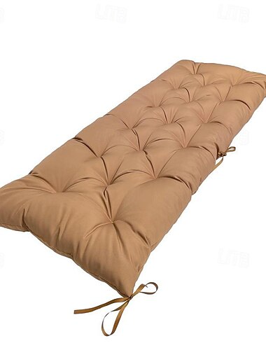 Almofadas de cadeira 100% à prova d'água e à prova de sol para áreas externas, almofada de cadeira de madeira, almofada de banco, cadeira de balanço, não removível para pátio externo, jardim, gramado, quintal