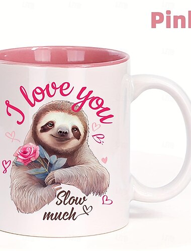 1 יחידה אני אוהב אותך איטי הרבה ספל קפה קרמיקה כוסות קפה חמודות ספלי מים עצלן קיץ חורף כלי שתייה מתנות יום הולדת מתנות לחג מתנות לשנה החדשה מתנות ליום האהבה