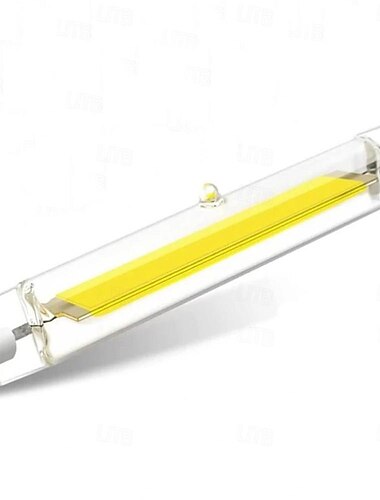 led r7s tubo di vetro lampadina cob profondo dimmerabile senza sfarfallio 118mm ad alta potenza r7s lampada di mais j118 sostituire la luce alogena ac110v 220v paralumi