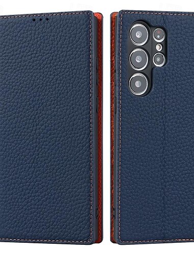 telefon Maska Pentru Samsung Galaxy S26 Ultra Plus S25 S24 S23 Ultra Plus S22 Plus Ultra S20 S20 FE Portofel Card cu curea de mână Cric Loc pentru card Retro Piele autentică TPU