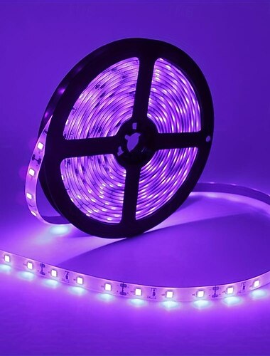 Kerst LED Lichtstrip Paarse LED Lichtstrip USB-interface met Schakelaar of Batterijdoos SMD2835 LED Niet-waterdichte Lichtlamp