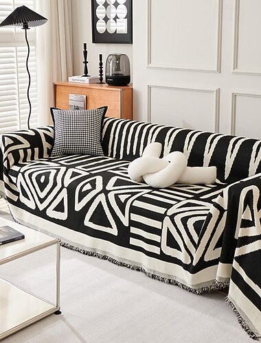 wasserabweisender Boho-Sofabezug, weicher Chenille-Sofabezug für Hunde, waschbar, Sofabezüge für 3-Kissen-Sofa, haustierfreundlich, dick, schmutzabweisend