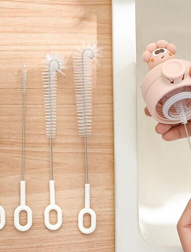 5pcs/set Suction Pipe Brush Cup Scrubbing Tool - Small Cleaning Brushes for Teapot Spouts, Milk Bottles