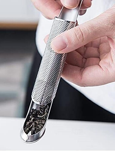 Tee-Ei aus Edelstahl – langlebiges, leicht zu reinigendes Sieb für losen Tee – aufhängbares Design