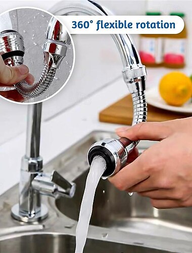 2 pacotes extensor de torneira de cozinha universal bico de torneira 360 giratório bico ajustável para casa torneira de cozinha bico adaptador de filtro acessórios