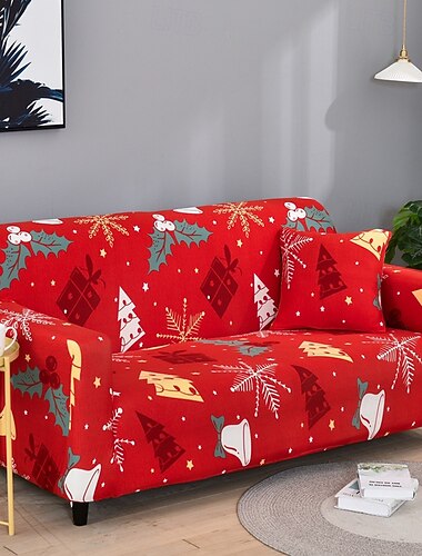 copridivano natalizio copridivano elasticizzato babbo natale per soggiorno arredamento ufficio protezione mobili