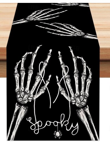 halloween fantomă lenjerie alergător de masă petrecere festivă decor de masă pentru bucătărie și restaurant, față de masă de cafea