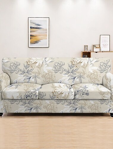 narzuta na sofę rośliny pokrowce z poliestru barwionego przędzą - stylowy wzór botaniczny - miękka i trwała tkanina poliestrowa - chroni i rewitalizuje Twoją sofę