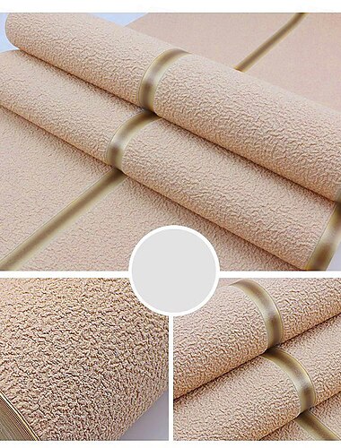 menő tapéták falfestmény modern 3d vastag nem szőtt szarvasbőr utánzat bársony tapéta tekercs nem öntapadó függőleges csíkos hálószobába nappali tv háttér 1,73" (0,53 m) x 32,8" (10 m)