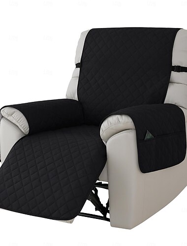 100% voděodolné potahy polohovacího křesla, protiskluzové potahy polohovacího křesla s kapsou, pratelné polohovací křeslo prošívaný chránič nábytku pro děti, domácí mazlíčky