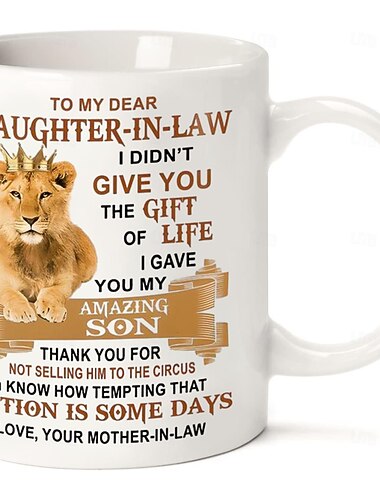 jeg ga deg min fantastiske sønn - beste gave til svigerdatter 11 oz keramikkkrus - hvit gave til venner - ideell for kaffe te og sjokolade