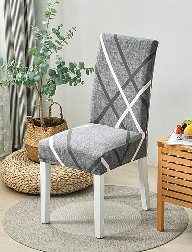 2 fundas para sillas, súper ajustadas, elásticas, extraíbles, lavables, con respaldo alto, funda para asiento de silla de comedor, para hotel, comedor, ceremonia, banquete, fiesta de bodas