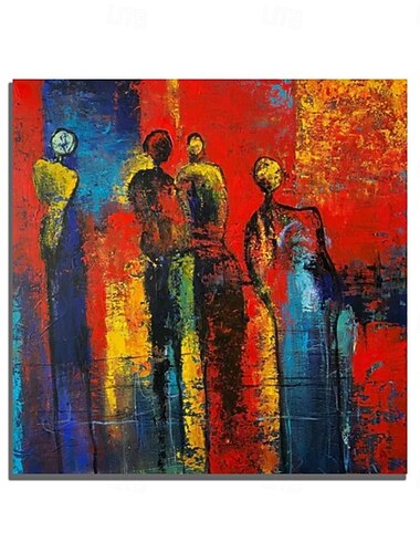 لوحة زيتية مرسومة يدويًا، لوحة تجريدية مرسومة يدويًا، لوحة قماشية لديكور المنزل، إطار مشدود، جاهزة للتعليق