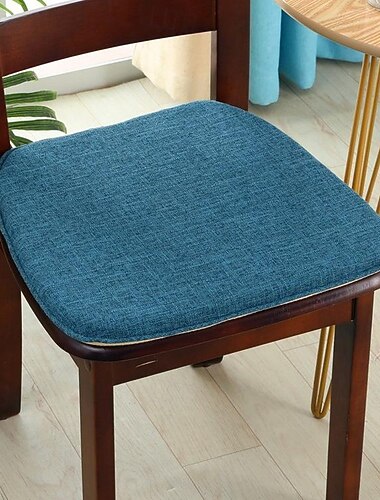 Coussin de chaise coussin de siège de chaise de salle à manger coussin de chaise en mousse à mémoire de forme antidérapant avec attaches dossier en caoutchouc antidérapant housse de siège en forme de