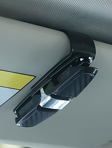 support de lunettes de soleil pour pare-soleil de voiture, clip de lunettes de soleil de qualité supérieure avec fonctionnalité de rotation à 180 degrés
