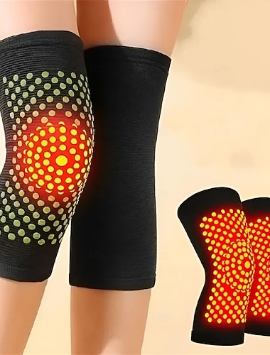 Genouillère auto-chauffante à base d'armoise soutien pour arthrite soulagement de la douleur articulaire ceinture de récupération de blessures masseur de genou réchauffeur de jambes graines 1 pièce