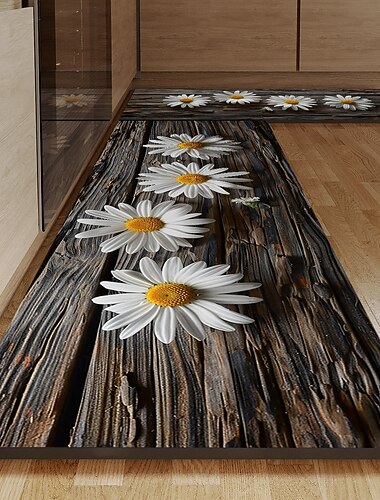 سجادة مطبخ خشبية بنمط ديزي، سجادة أرضية مقاومة للزيت وغير قابلة للانزلاق، سجادة غرفة المعيشة، سجادة داخلية وخارجية، ديكور غرفة النوم، سجادة حمام، سجادة مدخل، سجادة باب