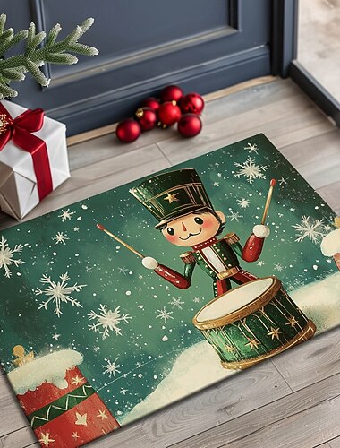 karácsonyi díszek lábtörlő diótörő konyhai szőnyeg padlószőnyeg csúszásmentes terület szőnyeg olajálló szőnyeg beltéri kültéri szőnyeg hálószoba dekoráció fürdőszoba szőnyeg bejárati szőnyeg