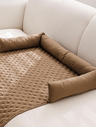 Funda de cama para perros 100 % impermeable, manta para mascotas para muebles, cama, sofá y sofá, diseño reversible, protector suave y duradero para patio al aire libre, jardín, césped y patio