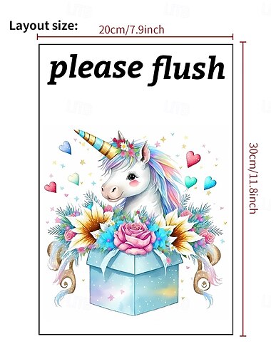 autocollant de toilette, veuillez rincer, autocollants muraux auto-adhésifs à motif de tortue de dessin animé drôle, autocollants de décoration de salle de bain, autocollants amovibles