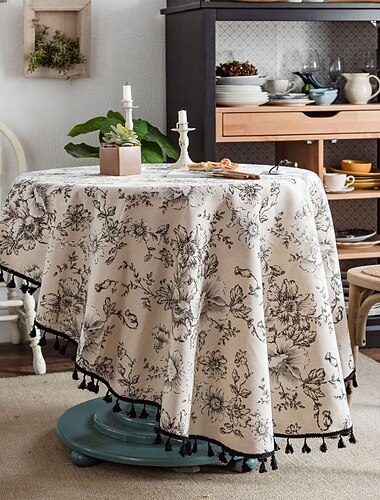 nappes rondes élégantes et durables, parfaites pour les tables de salle à manger et de cuisine, idéales pour un usage quotidien ou des occasions spéciales
