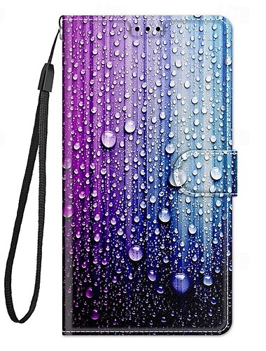 هاتف غطاء من أجل iPhone 15 Pro Max Plus غطاء خلفي مع حامل مع رباط المعصم فتحة لبطاقة مكتب  /  الأعمال TPU جلد PU