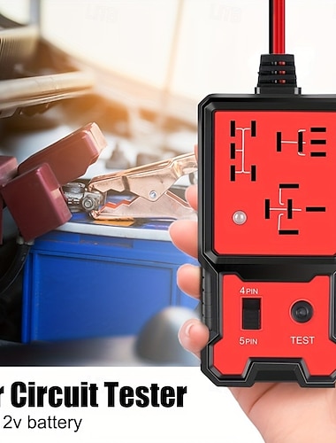 12V automobilový tester relé - Elektronický diagnostický nástroj pro baterie a generátory univerzální kontrolní analyzátor