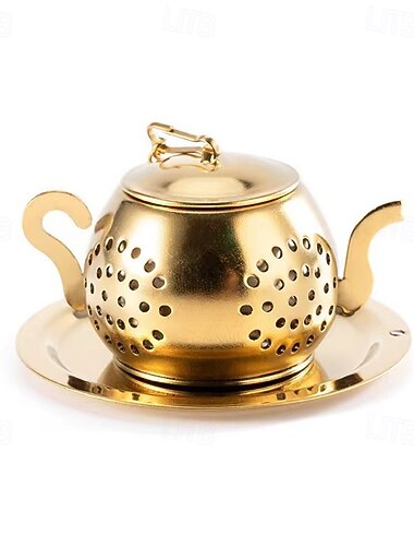 Infuseur à thé en feuilles en acier inoxydable en forme de théière - infuseurs à thé réutilisables pour thé aux épices à base de plantes, théière et accessoires de cérémonie du thé