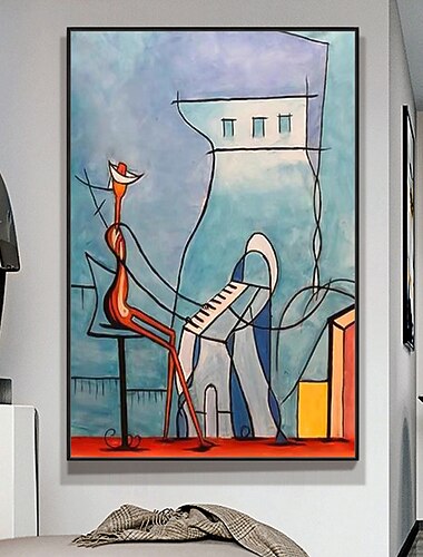 Mintura handgefertigte berühmte Ölgemälde von Pablo Picasso auf Leinwand, Wandkunst, Dekoration, modernes abstraktes Bild für die Inneneinrichtung, gerolltes, rahmenloses, ungedehntes Gemälde