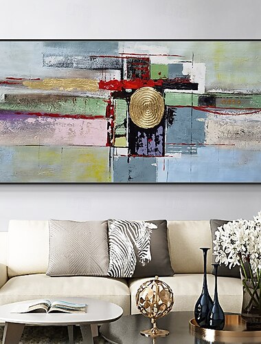 mintura handgjorda abstrakta oljemålningar på duk väggkonstdekoration modern bild för heminredning rullad ramlös osträckt målning