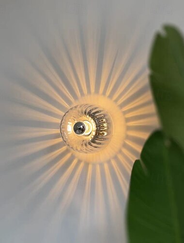 applique murale moderne en verre transparent lampe murale minimaliste en chrome applique murale créative en verre à rayures applique murale design artistique d'intérieur applique murale ronde en métal