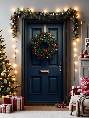 Weihnachtstürdekorationen, Türabdeckungen, Kranz, Weihnachtsmann, Schneemann, Rentier, Türteppich, Türvorhang, Dekoration, Hintergrund, Türbanner für drinnen und draußen, für die Haustür, Bauernhaus