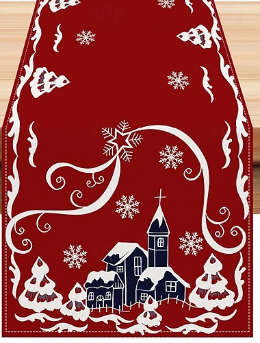 christmas table runner juhlava lomapöytäsisustus lisää sesongin charmia ruoka- tai sohvapöytääsi, sopii täydellisesti joulujuhliin ja talvijuhliin