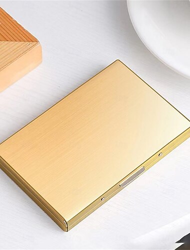 RFID-Kreditkartenhalter Edelstahl Kreditkartenetui Visitenkartenhalter für Damen und Herren