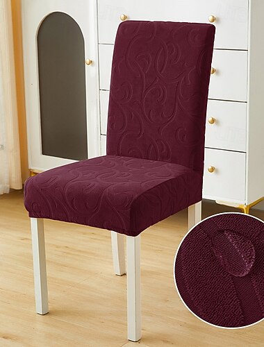 elastyczne pokrowce na krzesła żakardowe do jadalni wysokie oparcie krzesła do jadalni zdejmowane i zmywalne pokrowce na krzesła pokrowce ochronne
