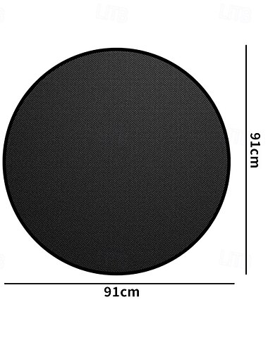 Feuerstellenmatte für Solo-Herd-Lagerfeuer, doppelseitige feuerfeste Untergrillmatte, Terrassenschutzmatte, runde Feuerstellen-Grillmatte für Solo-Herd-Zubehör, leicht zu reinigen, wiederverwendbar