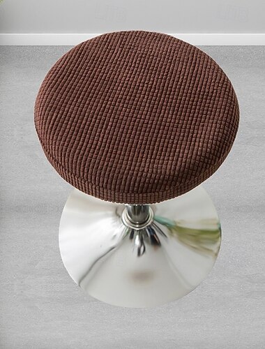 stretch stoltrekk rund sete pute mykt trekk kort stol setetrekk stretch skotrekk til hjemmekontor bar restaurant kontor stol putetrekk rund